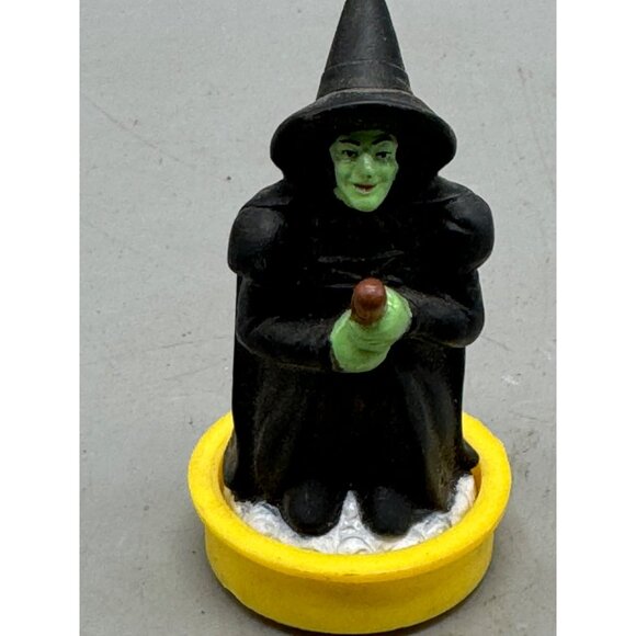 Vintage 1988 Wizard Of Oz Wicked Witch Figurine Black Hat Green Base stamp READ - Picture 2 of 10